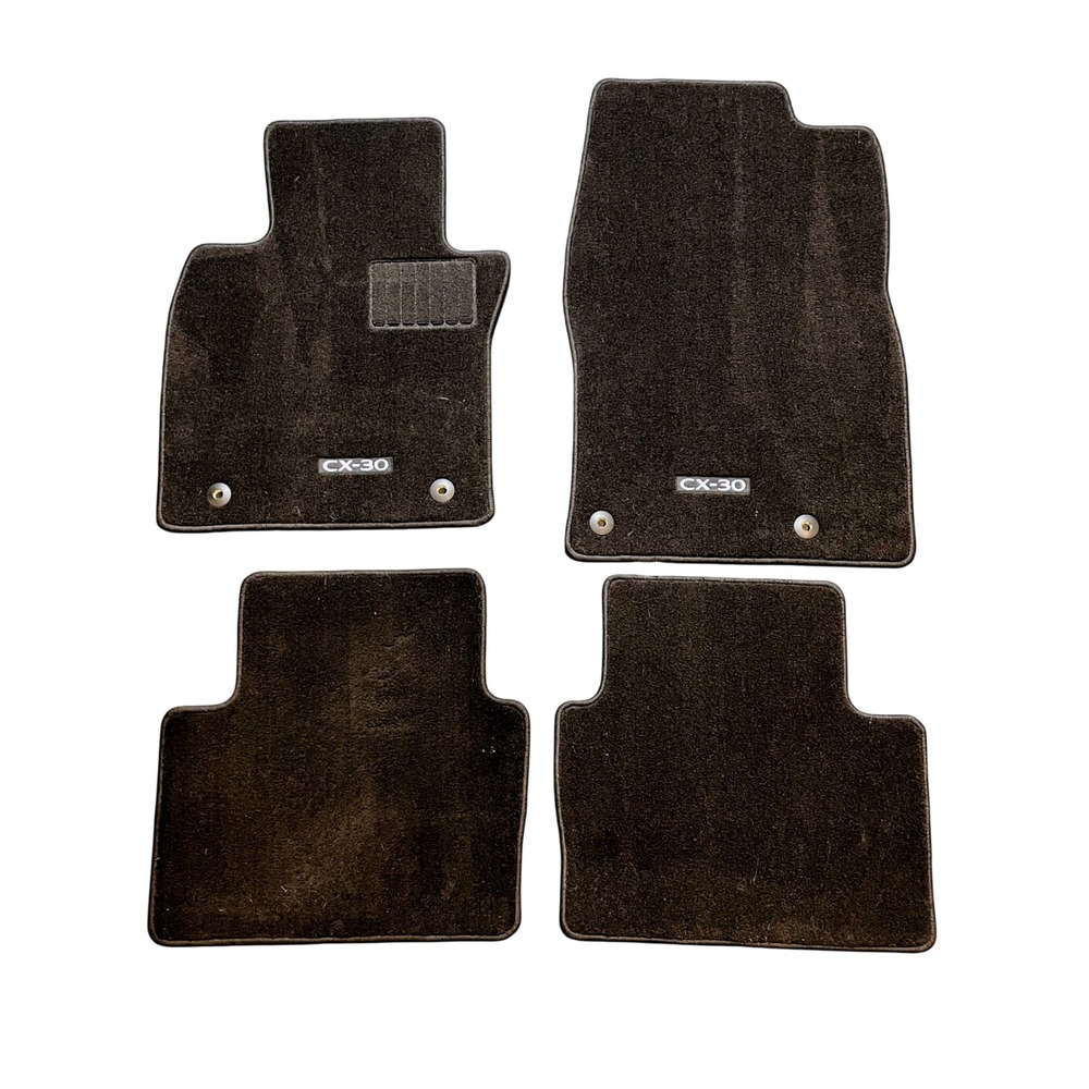Mazda CX-30 Black Carpet Floor Mats OEM Set of 4 DGH9-68G30